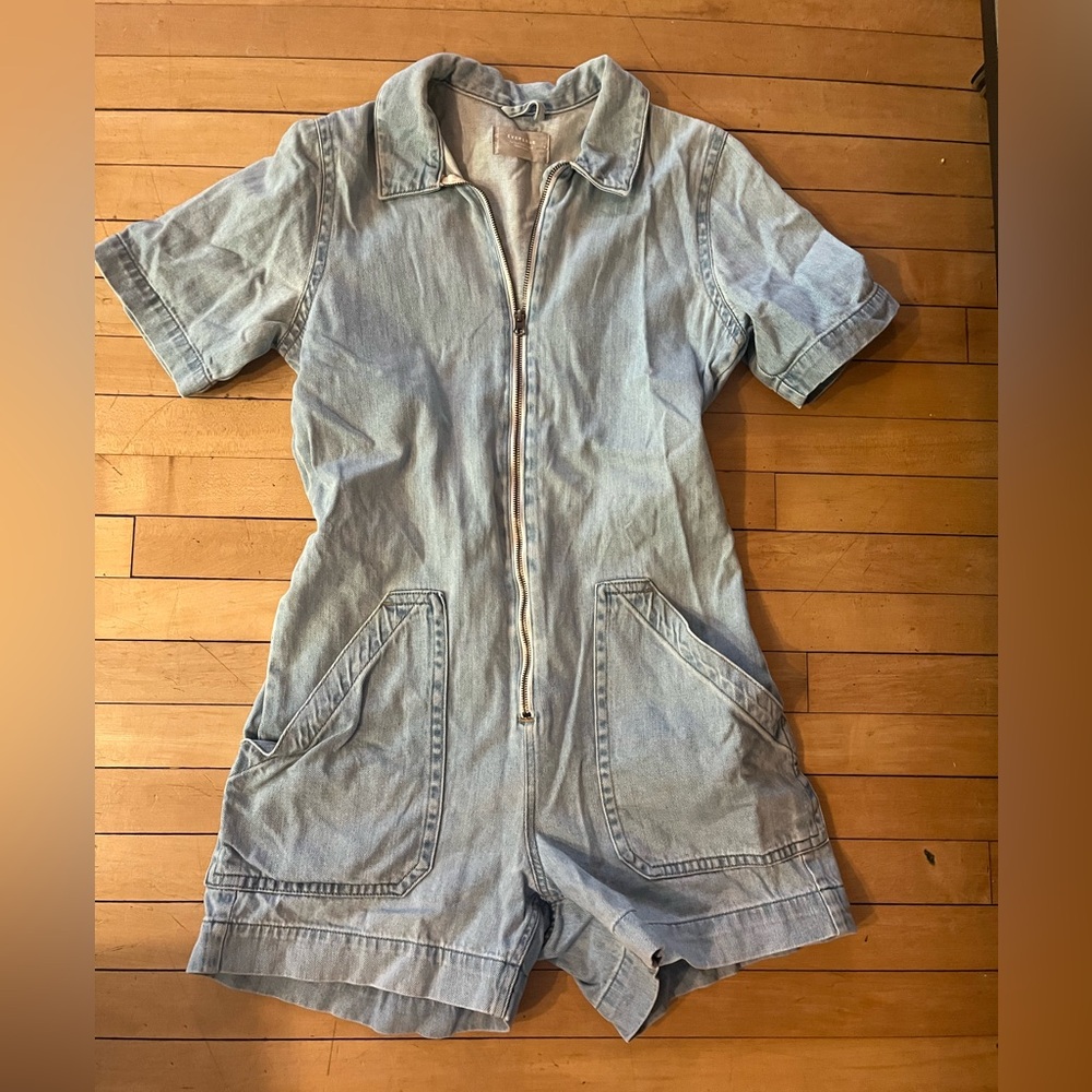 Everlane Denim Short Boilersuit